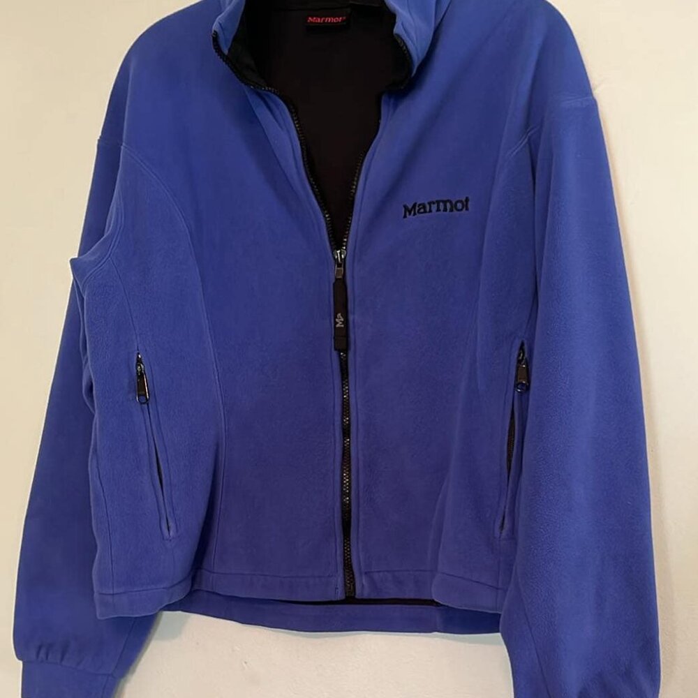 Marmot Women's M PolarTek‎ Vented w/Zip Pockets in Blue Outdoors Camping Hiking